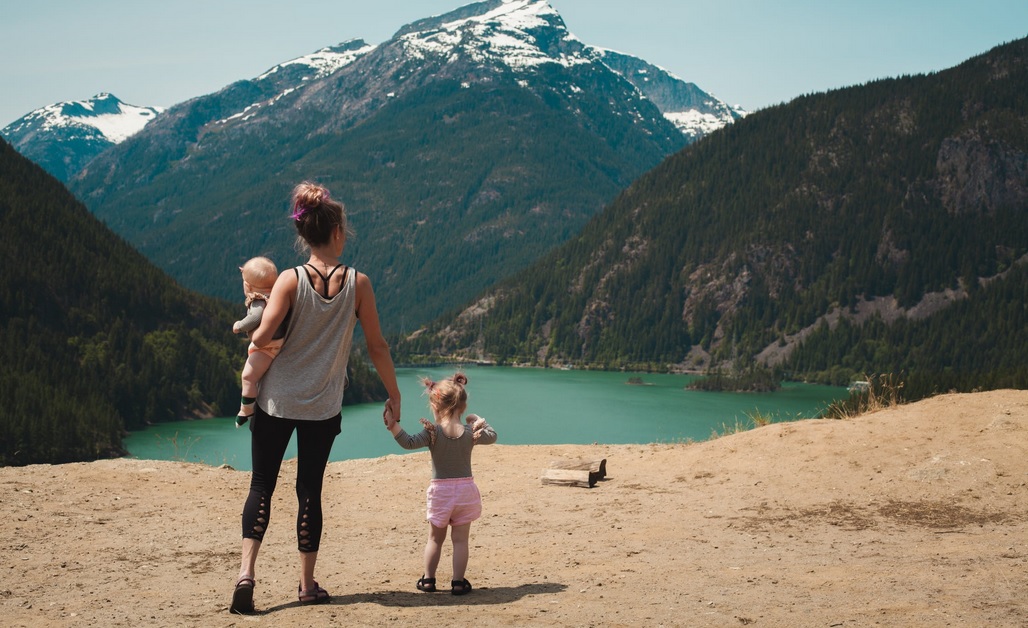 woman with children pexels